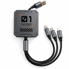 Кабел за зареждане Cheshide QC-13 3в1 1м - pg661 Кабел за зареждане Cheshide QC-13 3в1 1м - pg661
