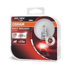 Халогенни крушки Osram Night Breaker Silver H1 комплект 2 броя Халогенни крушки Osram Night Breaker Silver H1 комплект 2 броя