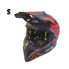 Кросова Каска - S - Matt Black/Red