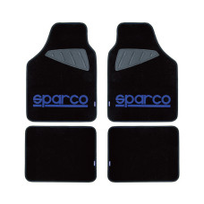Стелки мокет SPC1901A Sparco Черни-Сини комплект 4 броя