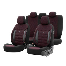 Тапицерия за седалки Otom Sport Plus PLS103 черно бордо Тапицерия за седалки Otom Sport Plus PLS103 черно бордо