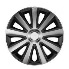 Тасове за джанти 13 инча Versaco Carbon Aviator - Сребристо / Черно Тасове за джанти 13 инча Versaco Carbon Aviator - Сребристо / Черно