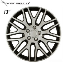Тасове за джанти 13 инча Versaco Dakar NC Silver и Black Тасове за джанти 13 инча Versaco Dakar NC Silver и Black