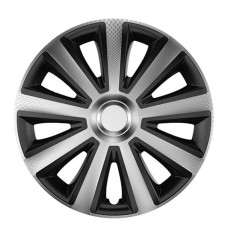Тасове за джанти 16 инча Versaco Carbon Aviator - Сребристо / Черно