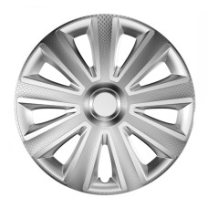 Тасове за джанти 13 инча Versaco Carbon Aviator - Сребрист Тасове за джанти 13 инча Versaco Carbon Aviator - Сребрист