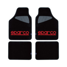 Стелки мокет Sparco черни и червени комплект 4 броя Стелки мокет Sparco черни и червени комплект 4 броя