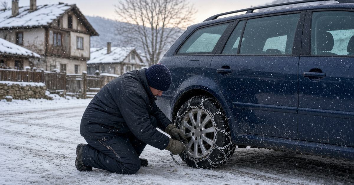 Как да изберем и сложим вериги за сняг (размер и закон)